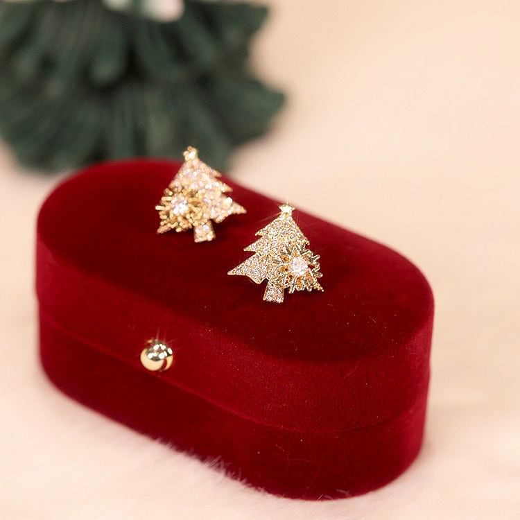 (1+1 GRATIS) SnowFlake™ - Draaibare Kerstboom Oorbellen