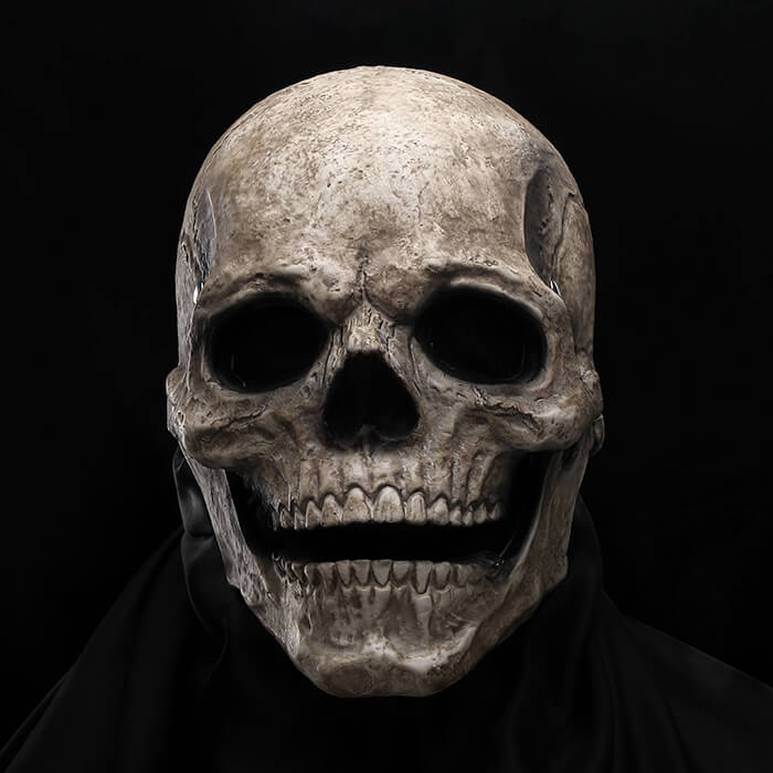 SkeleJaw™ | Beweegbare Kaak Schedelhelm