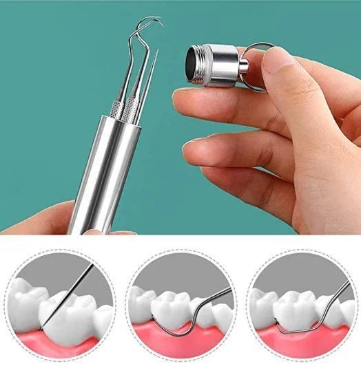 DentalPro™ - Roestvrij Stalen Tandenstoker Set van 7