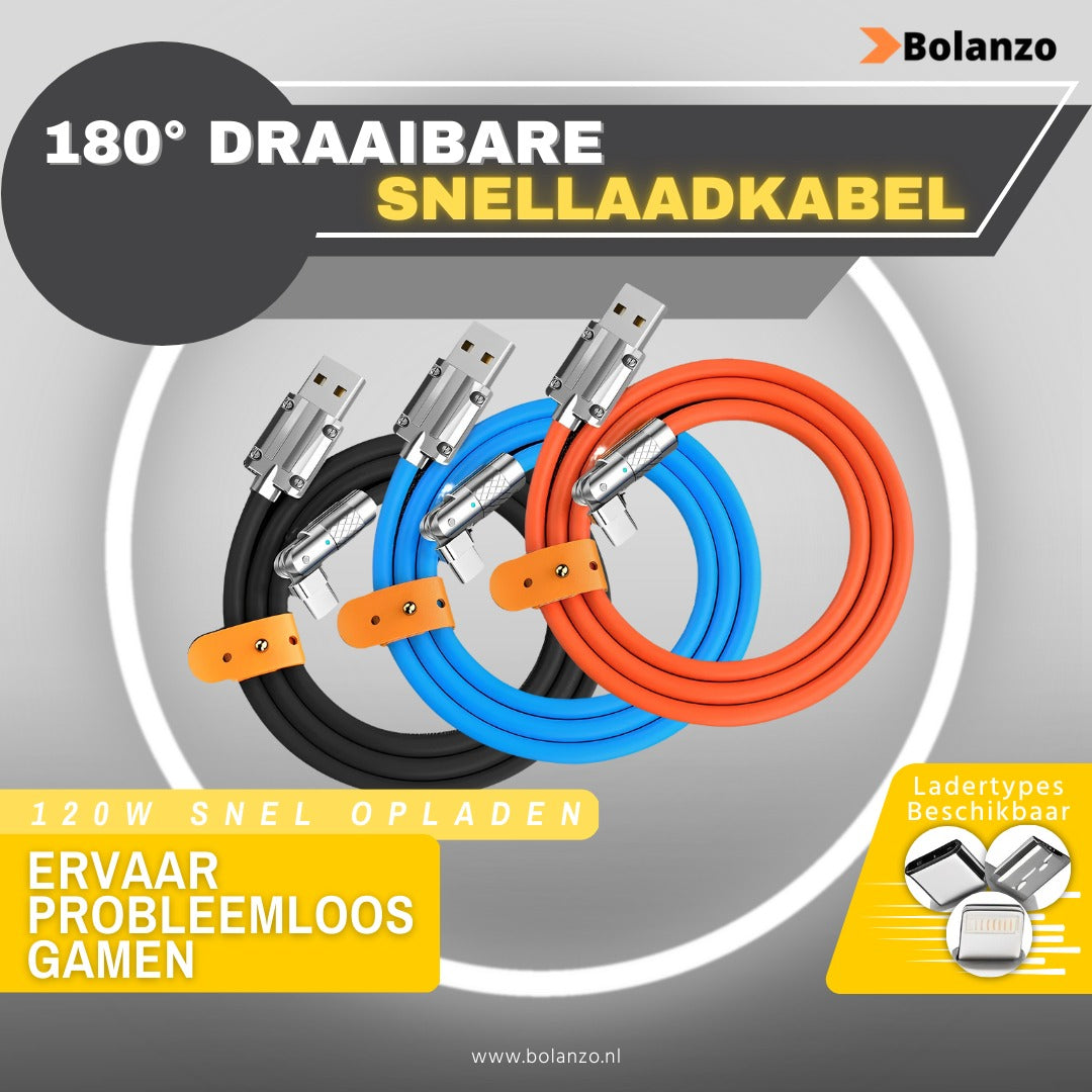 NewWave | 180° roterende snellaadkabel
