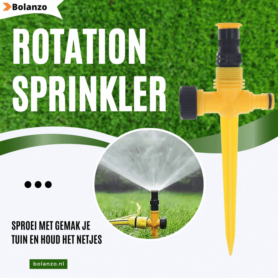 RotationSprinkler | Sproei met gemak je tuin en houd het netjes