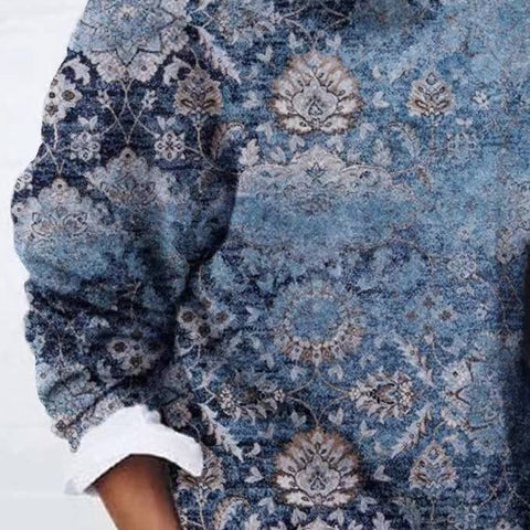 Bonapart™ - Elegante blauwe trui met ronde hals