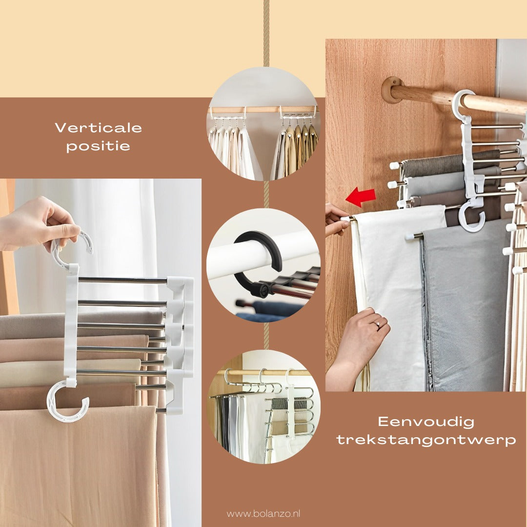 RackHanger™ - 5-in-1 multifunctionele kledingstandaard