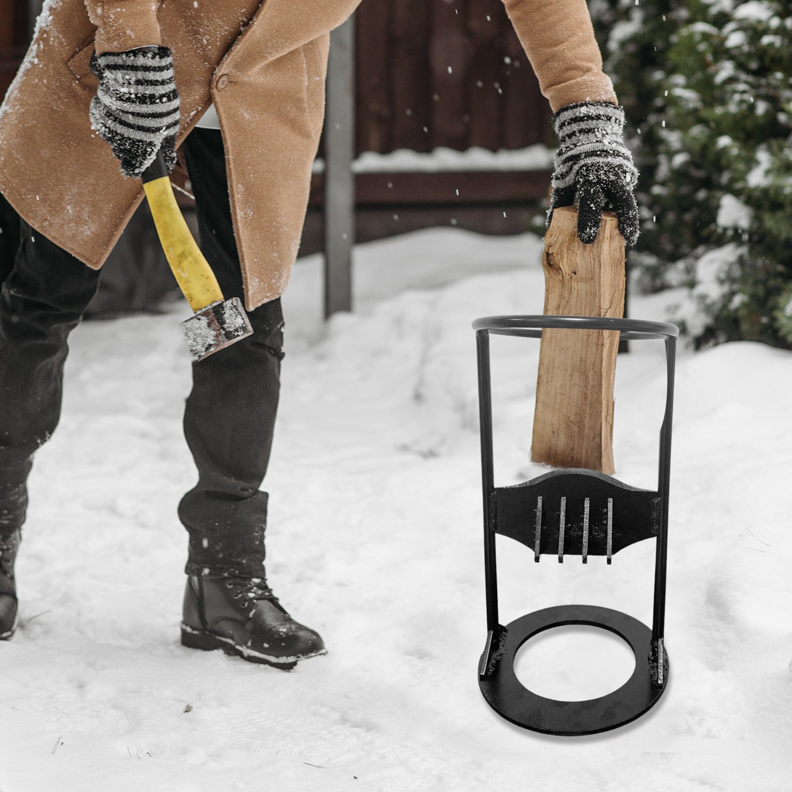 WoodSplitter™ | Gemakkelijk, snel en veilig brandhout maken!