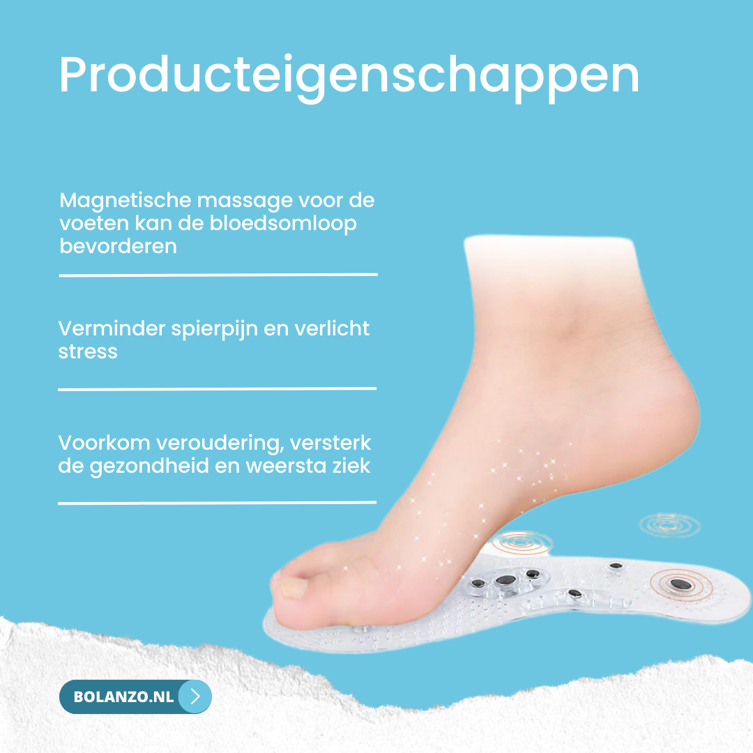 Solezy™ Magnetische Acupressuur Reflexologie Inlegzolen