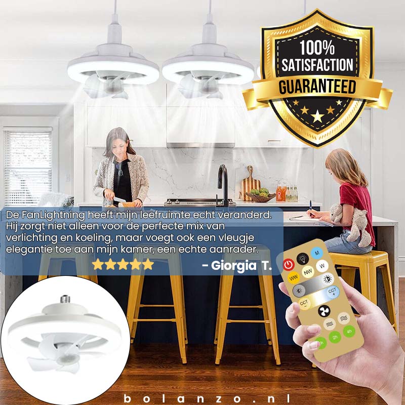 FanLightning™ - 2 in 1 led ventilatorlamp