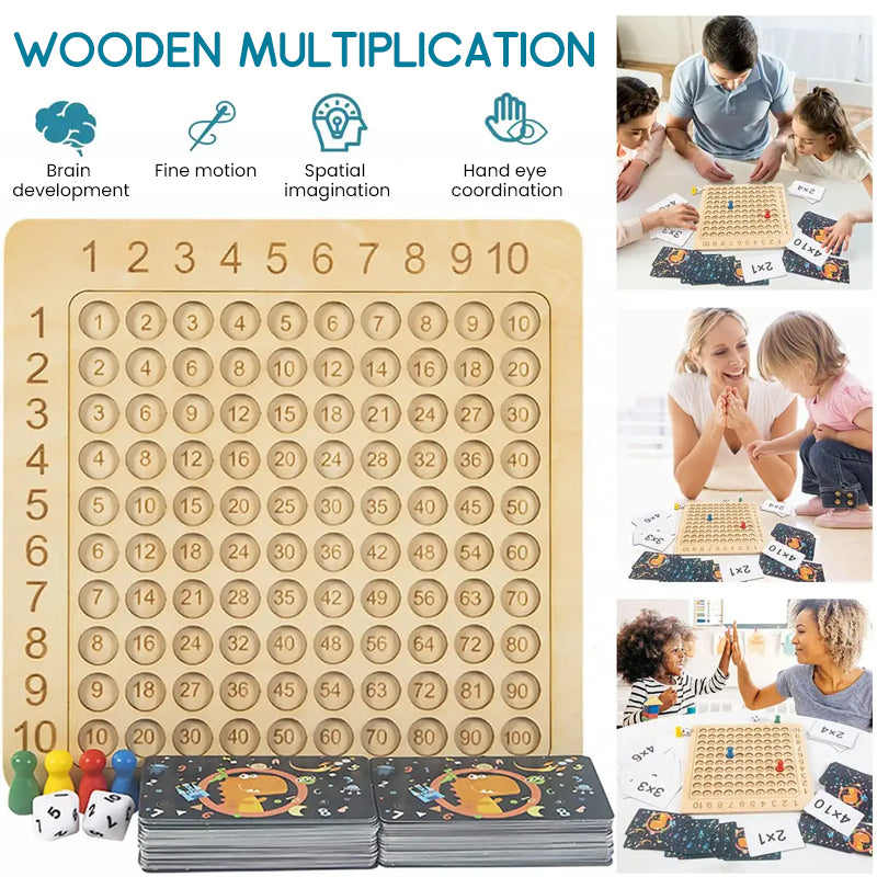 MathMaster™ | Houten Montessori Multiplicatie Bordspel
