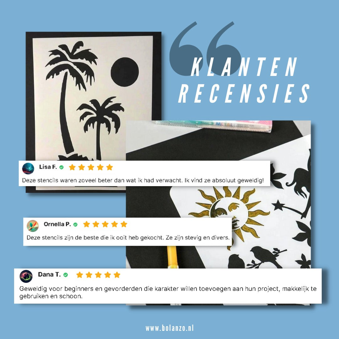 EasyDraw™ - Stencil Art Stencils 12 stuks