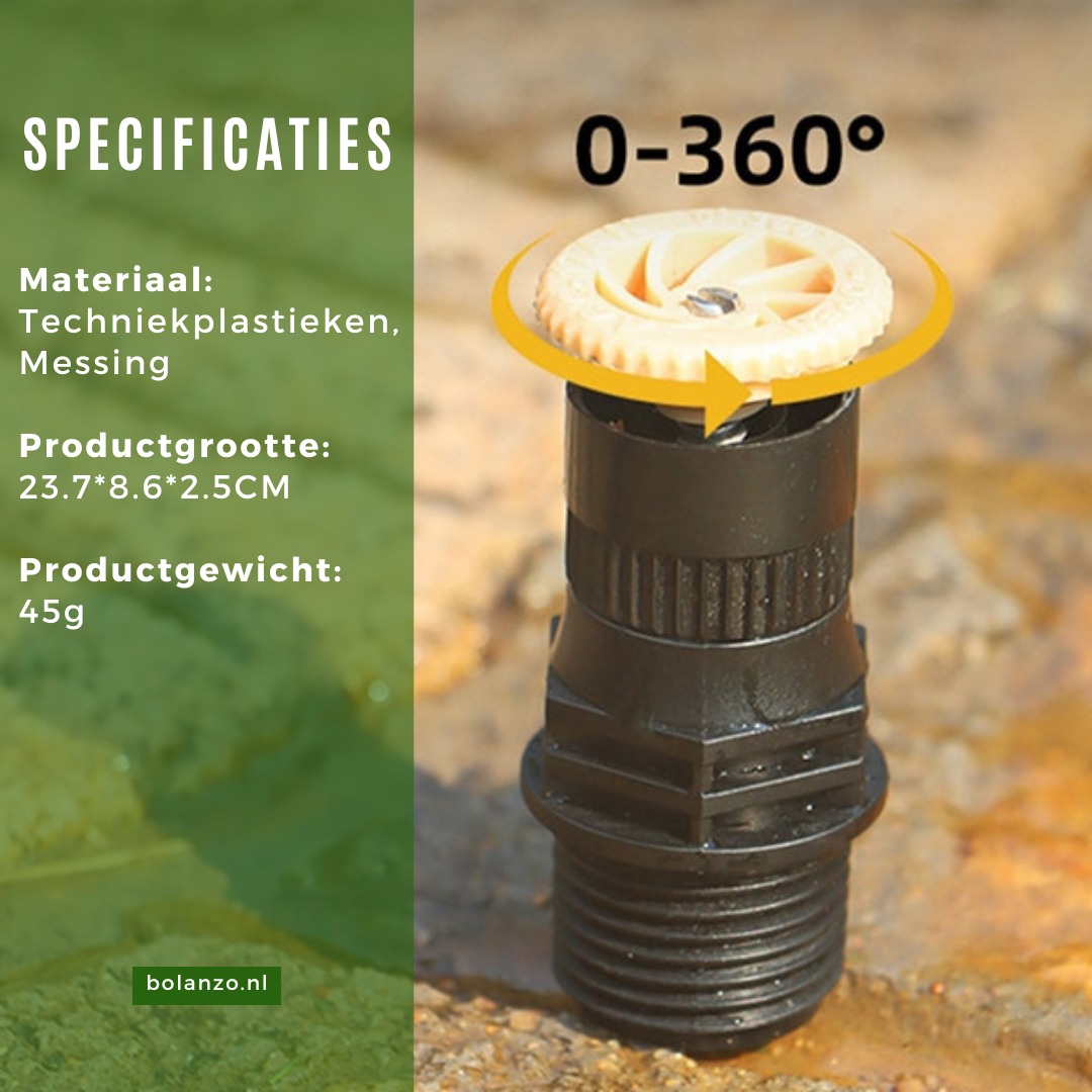 RotationSprinkler | Sproei met gemak je tuin en houd het netjes