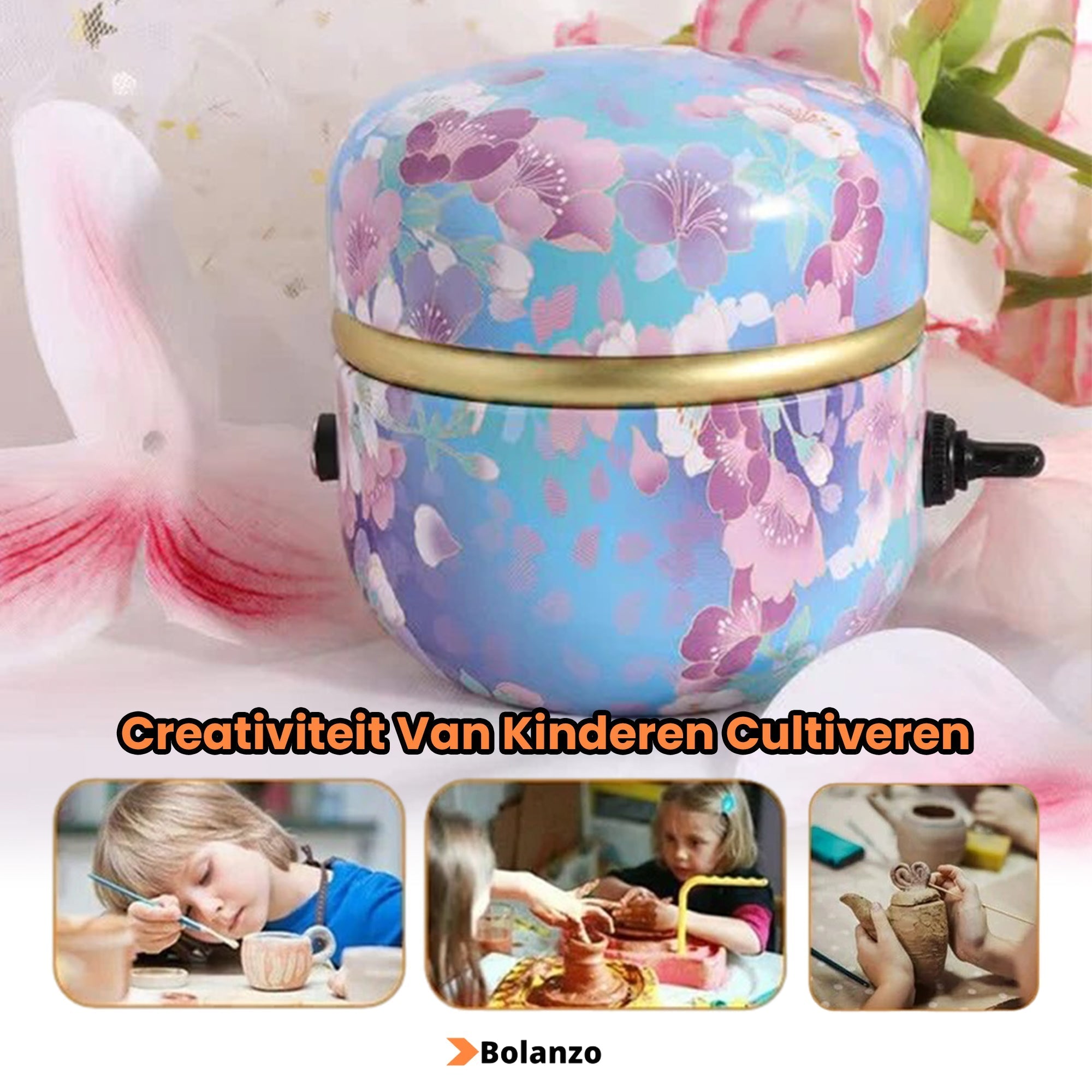 LetsCraft™ Mini Professionele Pottenbakkersschijf + GRATIS Ebook vandaag!