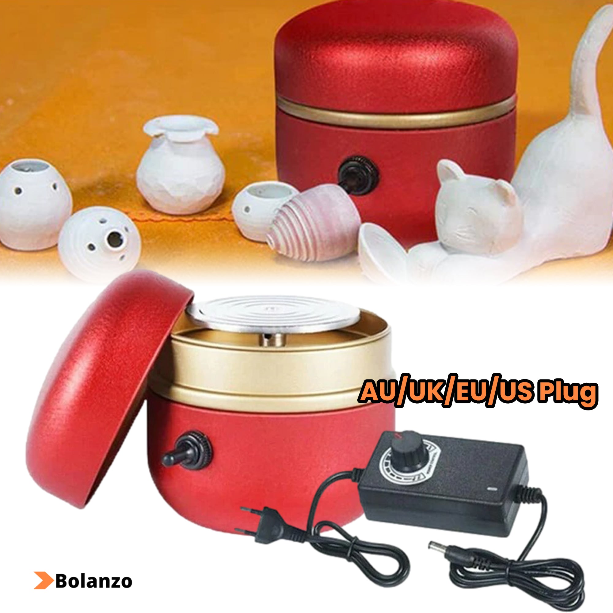 LetsCraft™ Mini Professionele Pottenbakkersschijf + GRATIS Ebook vandaag!