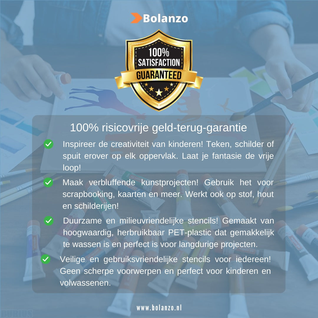 EasyDraw™ - Stencil Art Stencils 12 stuks