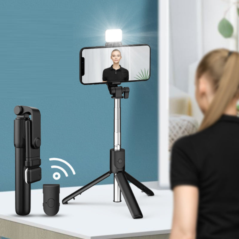 SelfieHold | 6 in 1 draadloze Bluetooth mobiele telefoonhouder
