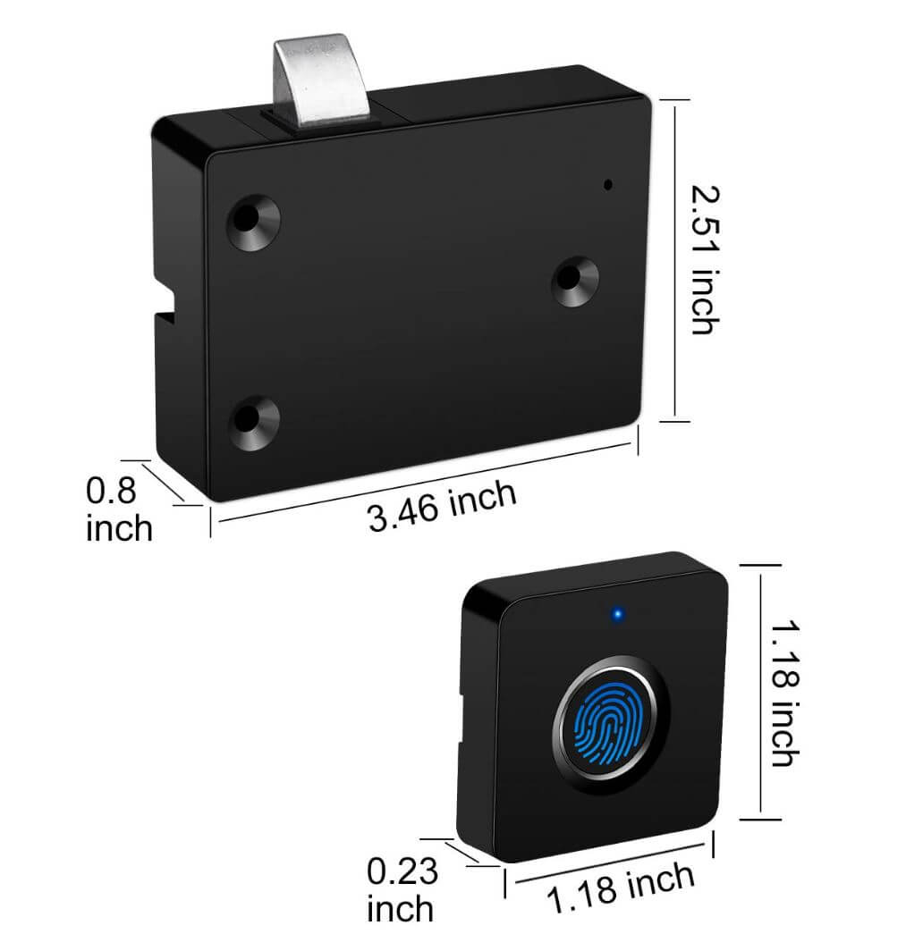 EasyLock  | Slim Vingerafdruk Lade Slot