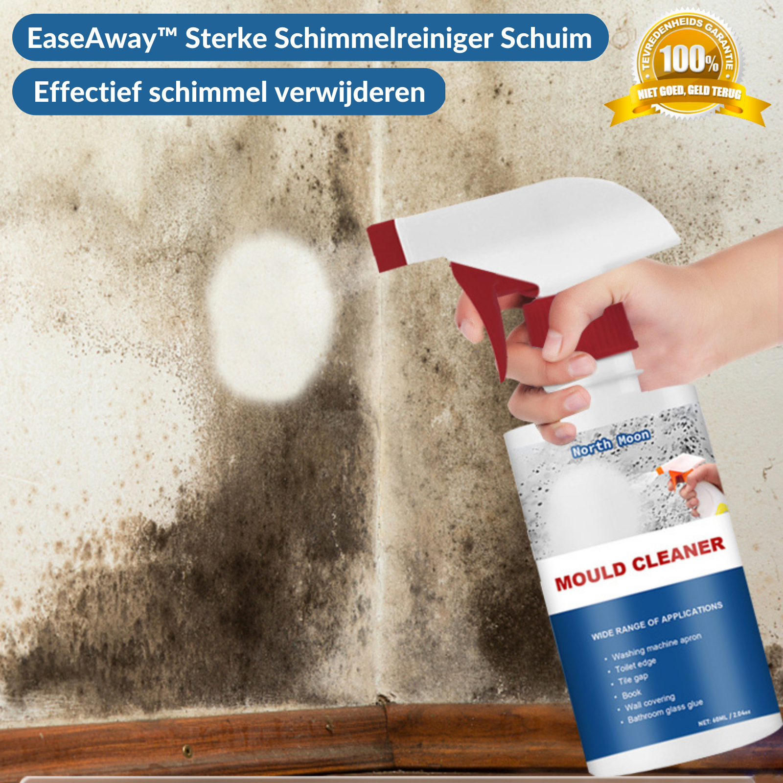 EaseAway™ Sterke Schimmelreiniger Schuim 1+1 GRATIS