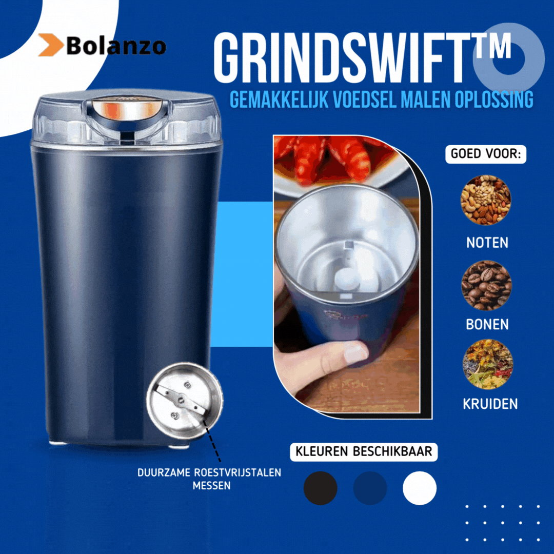 GrindSwift™ - Eenvoudige oplossing voor het malen van voedsel