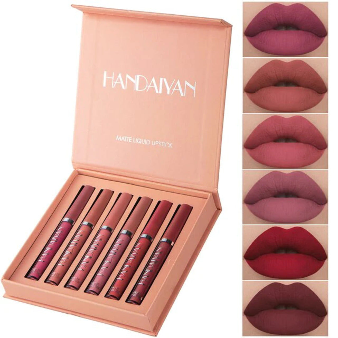 SweetKiss™️ Premium 6-delige Matte Lipstick Set