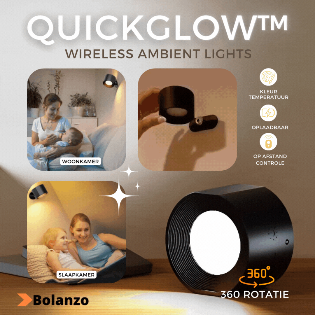 QuickGlow™ - Draadloze LED sfeerverlichting