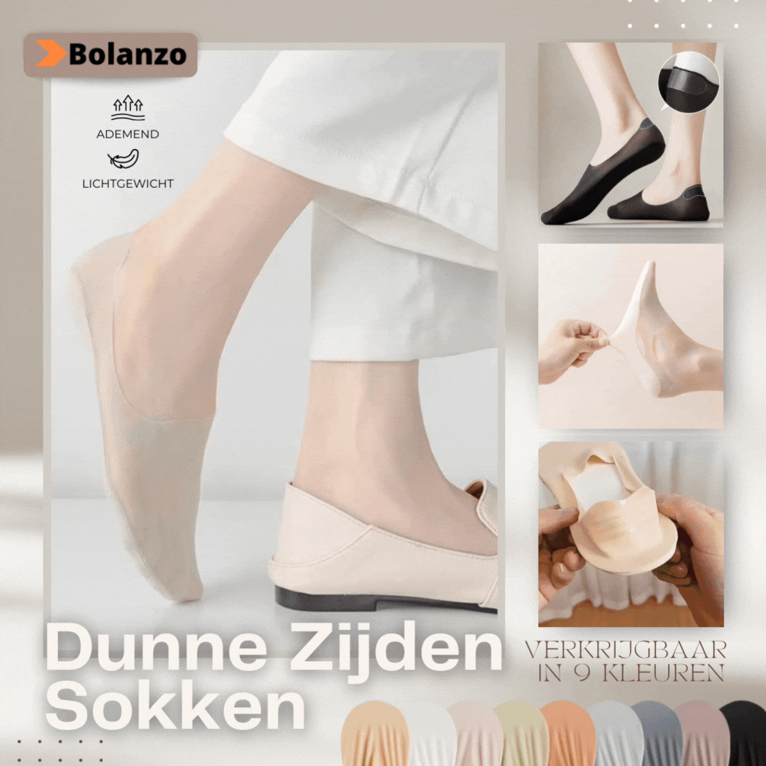 Dunne Zijden Sokken (2+2 Paar Gratis)