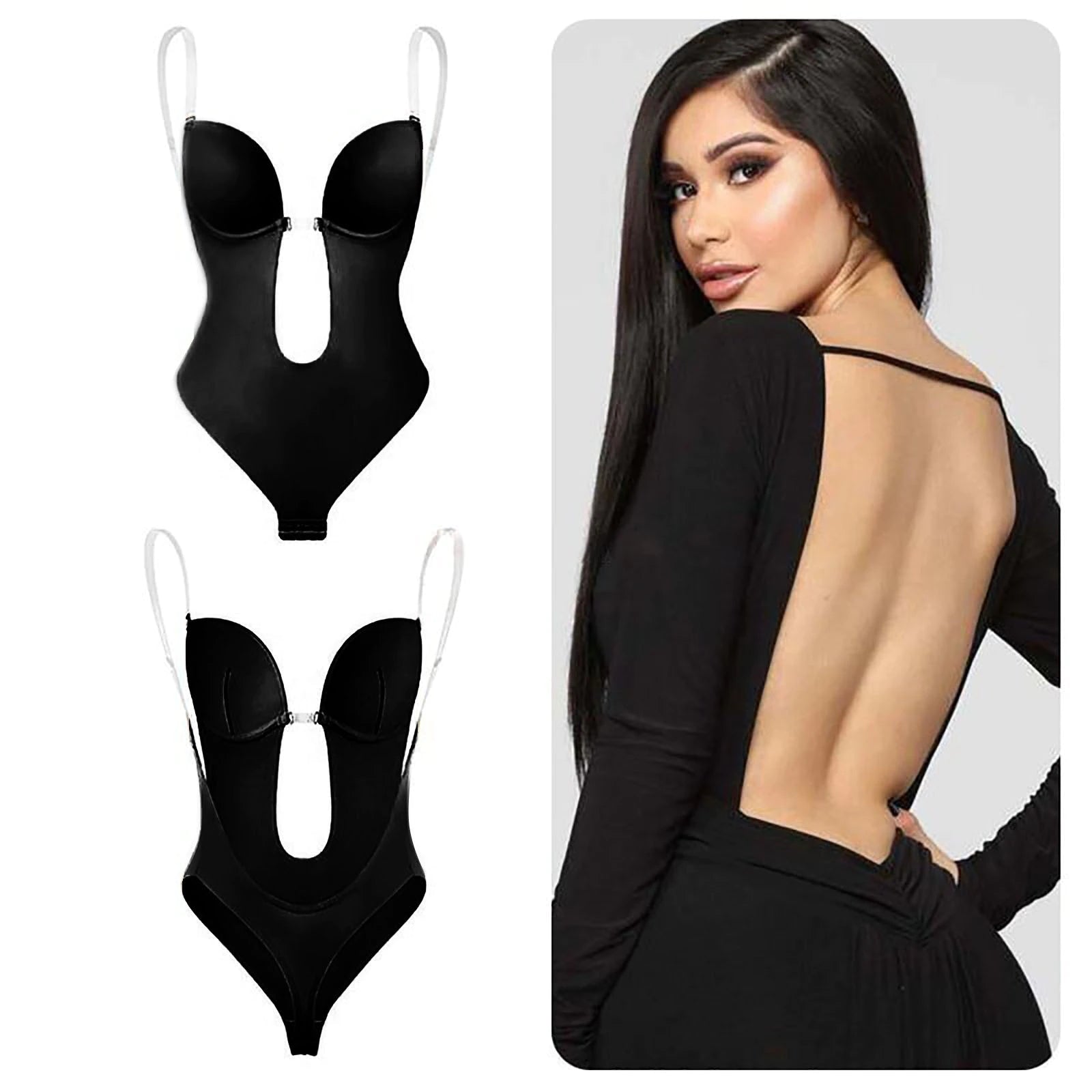InviShaper - Plunge Backless Body Shaper Bra