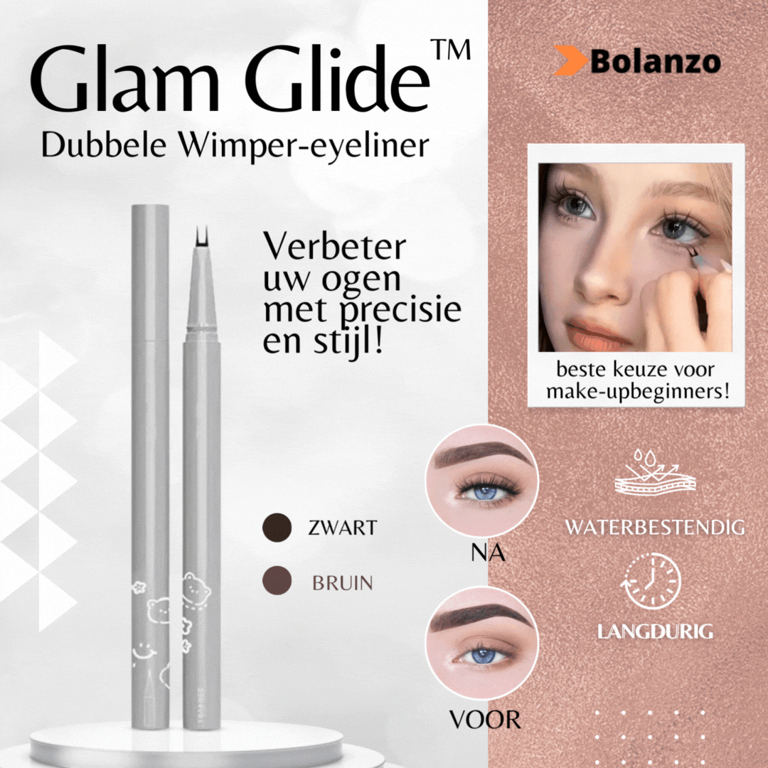 GlamGlide™ Dubbele Wimper Eyeliner