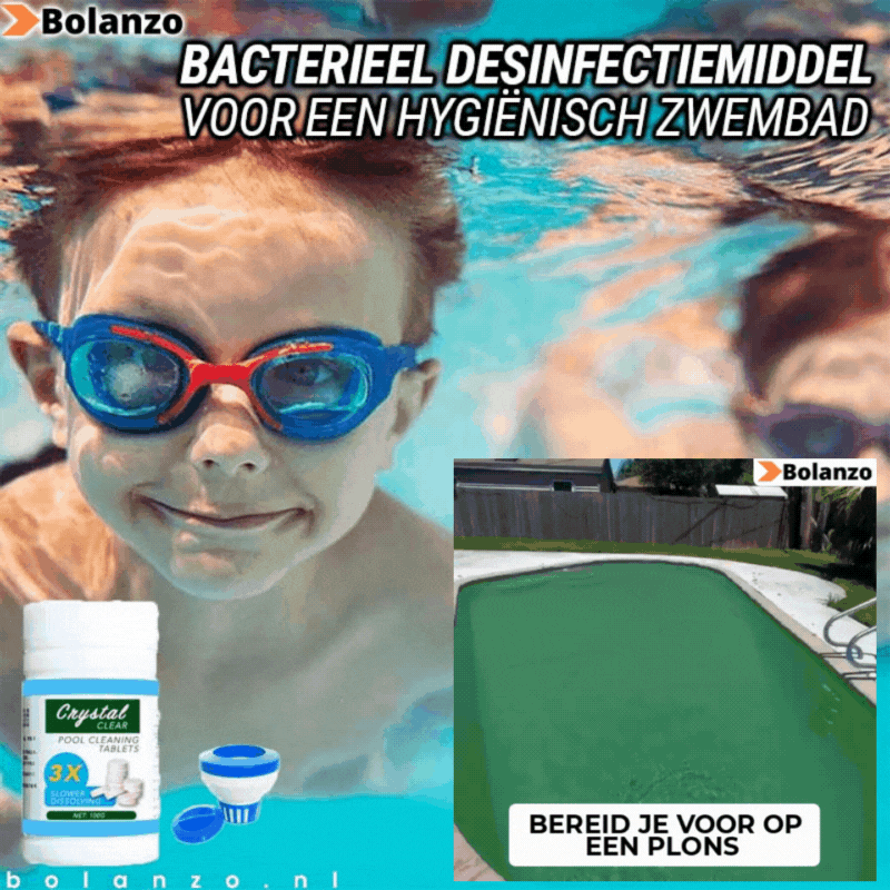 Hygienhydro Pro™ (50 + 50 GRATIS) | Zwembadreinigingstabletten inclusief dispenser