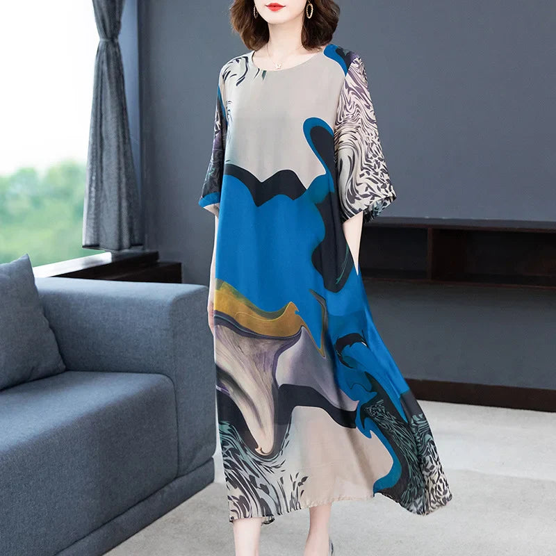 Kendra | Retro literary zomer print