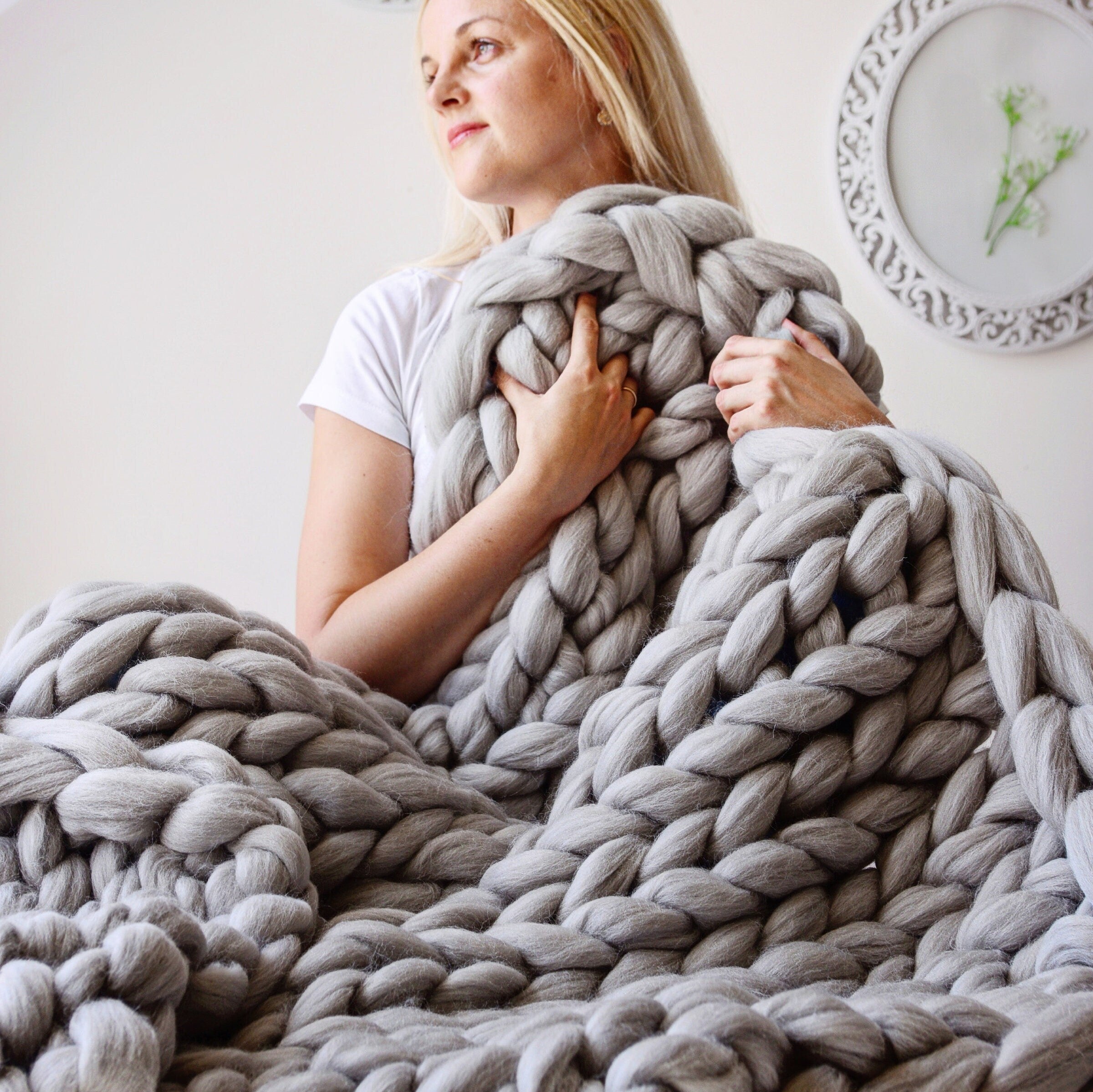 ChunkyCloud™ Gebreide deken