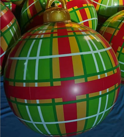 Opblaasbare Decoratieve Kerstbal voor Openlucht