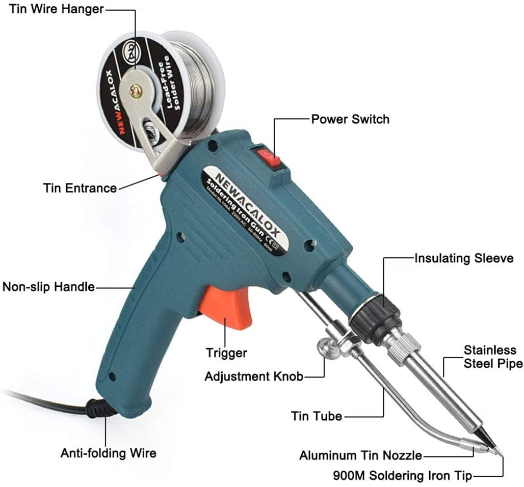 SolderPro™ soldeerboutset met instelbare temperatuur + gratis 2 rollen soldeerdraad