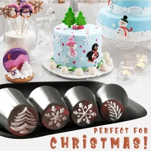 Cake Nozzle - Kerstmis Nozzles Set