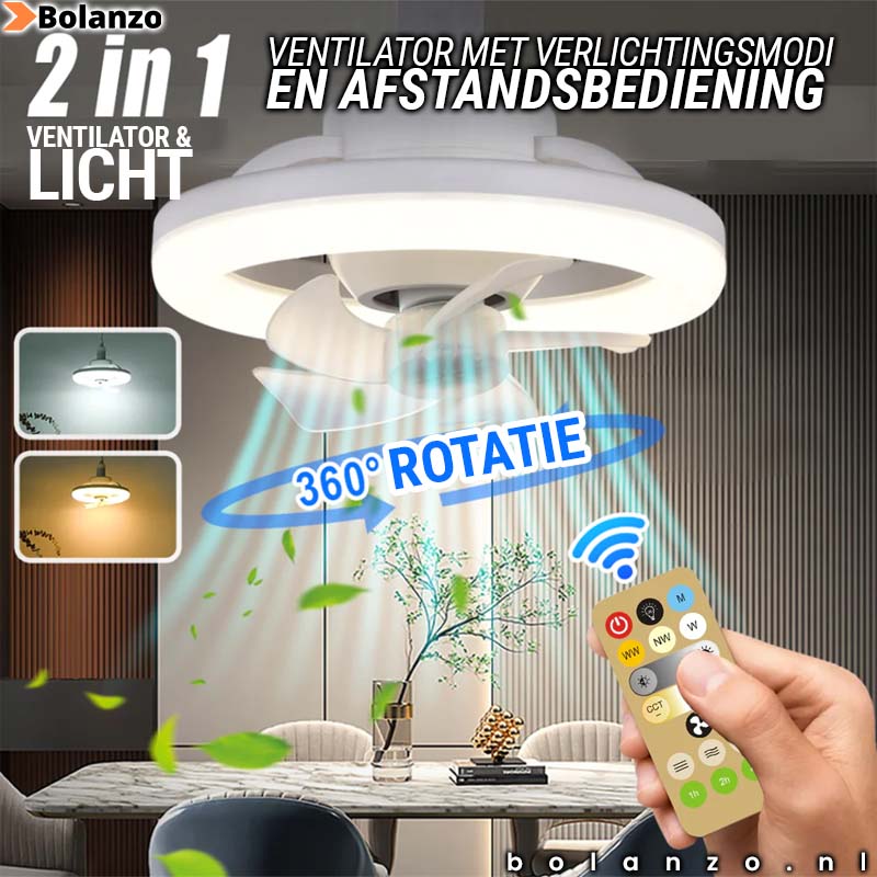 FanLightning™ - 2 in 1 led ventilatorlamp