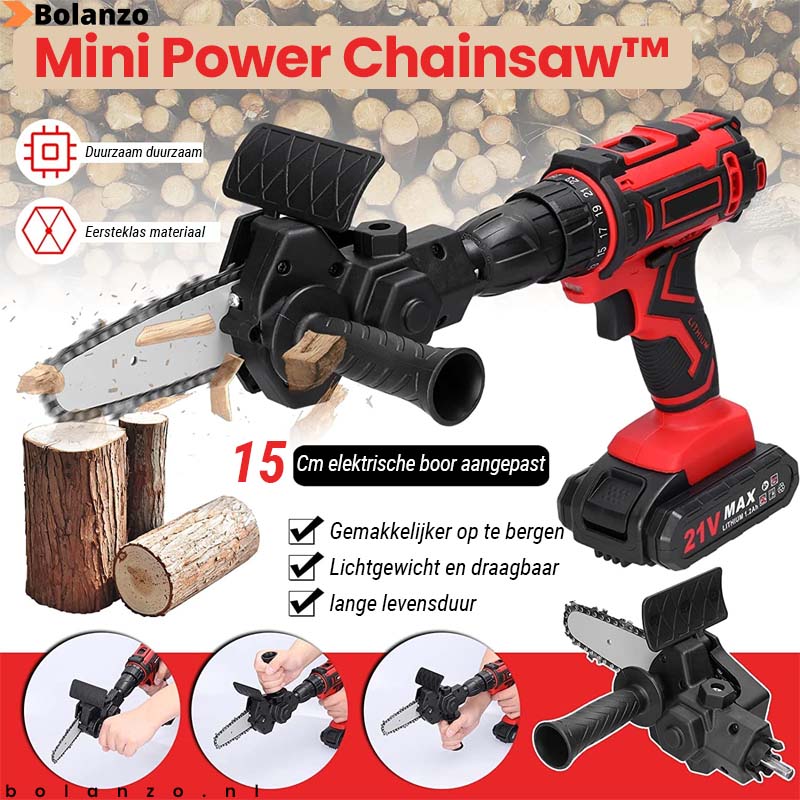 Mini Power Chainsaw™ - Opzetstuk voor de boor