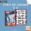 EasyDraw™ - Stencil Art Stencils 12 stuks