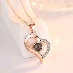 LoveYou Necklace™ - Hart ketting - Ik hou van je in 100 talen!