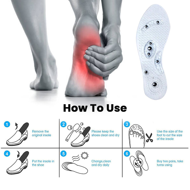 Solezy™ Magnetische Acupressuur Reflexologie Inlegzolen
