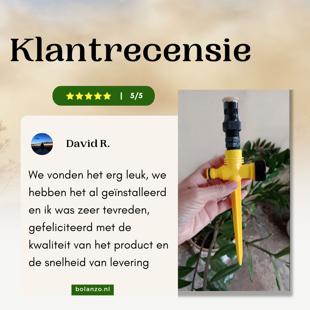 RotationSprinkler | Sproei met gemak je tuin en houd het netjes