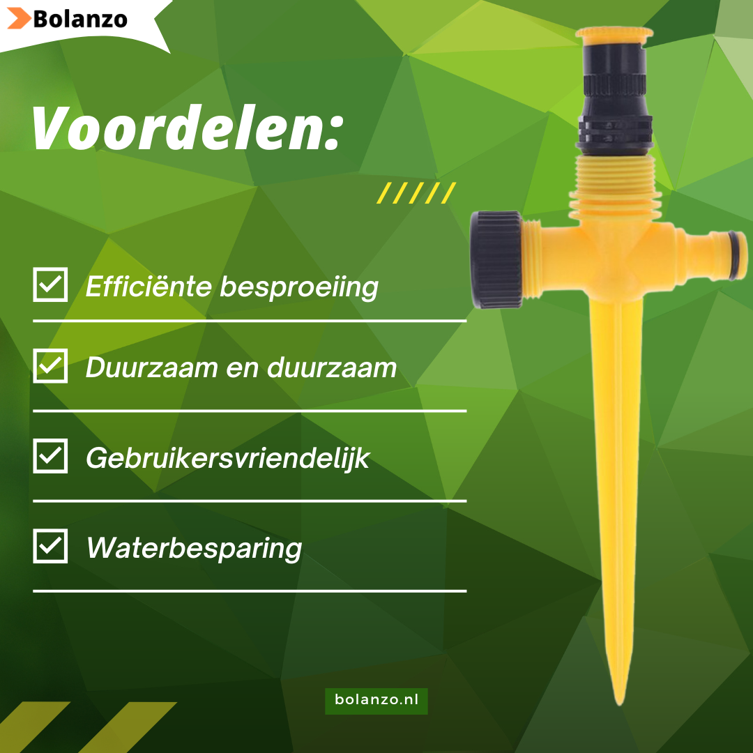 RotationSprinkler | Sproei met gemak je tuin en houd het netjes