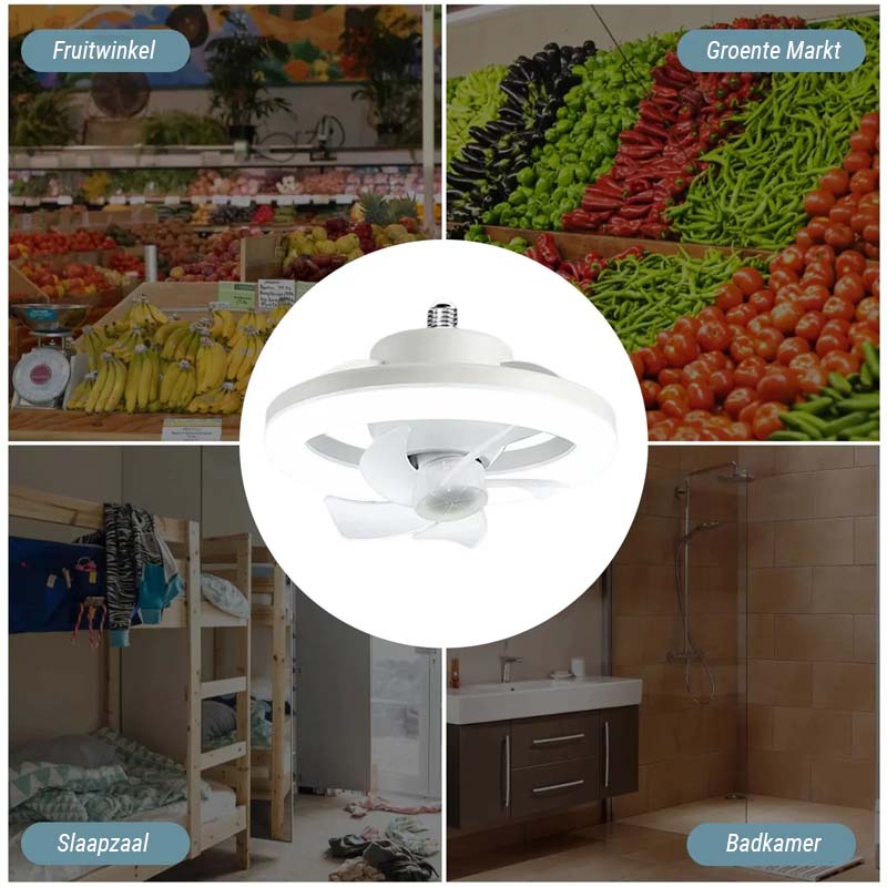 FanLightning™ - 2 in 1 led ventilatorlamp