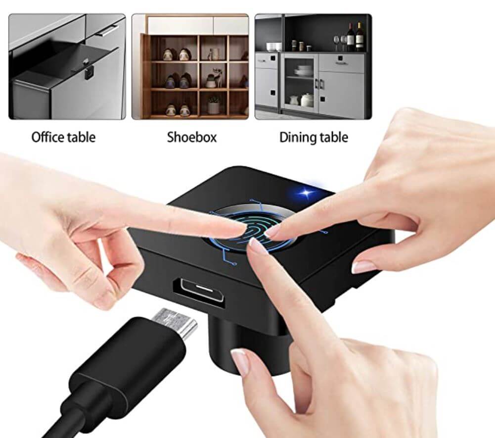 EasyLock  | Slim Vingerafdruk Lade Slot