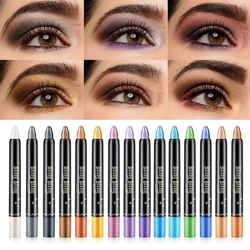 GlamPens® Waterproof Glitter Oogschaduwpotlood Eyeliner (Set van 10+5 GRATIS kleuren)