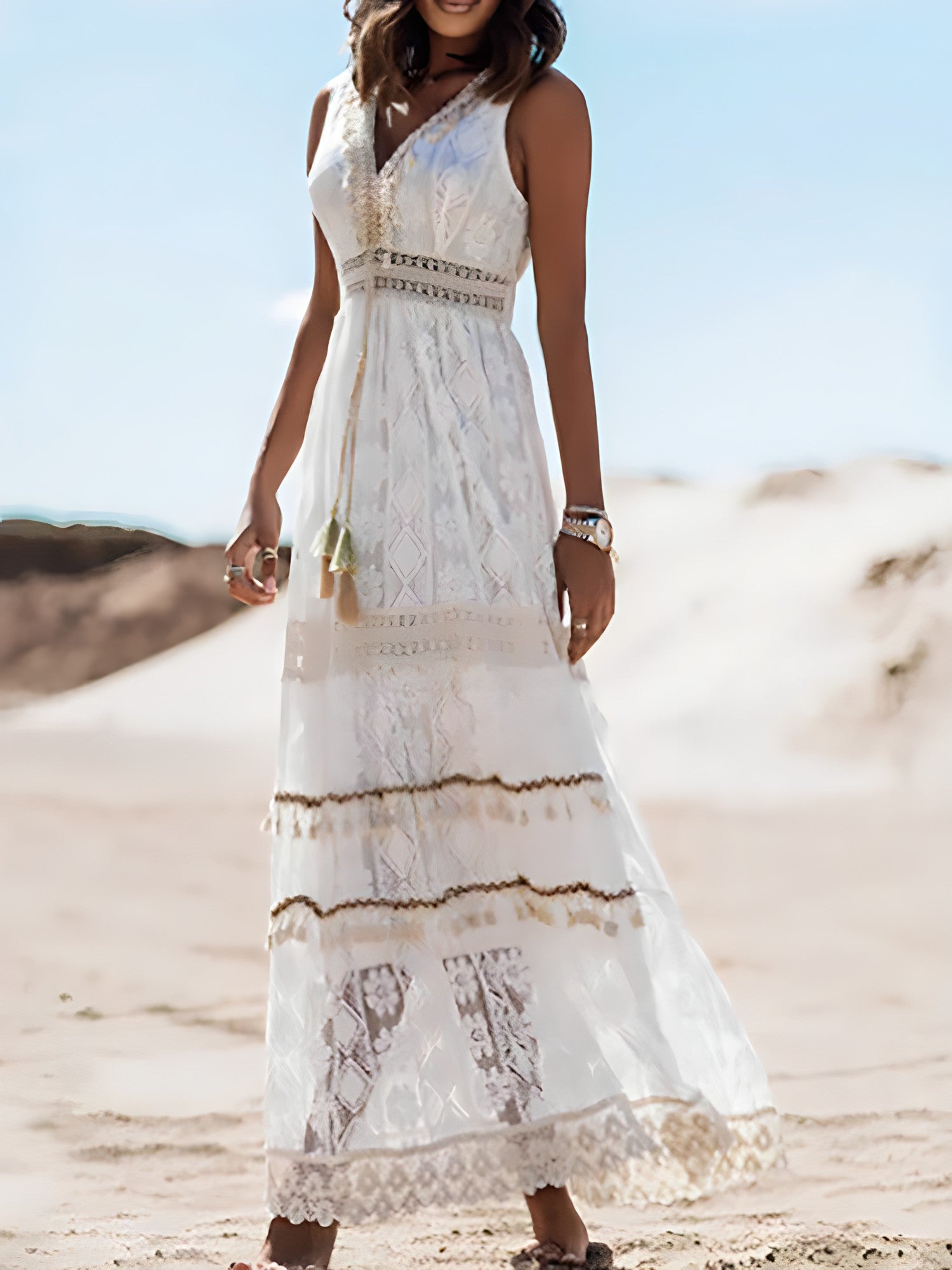 Nastya | Bohemien Maxi Jurk